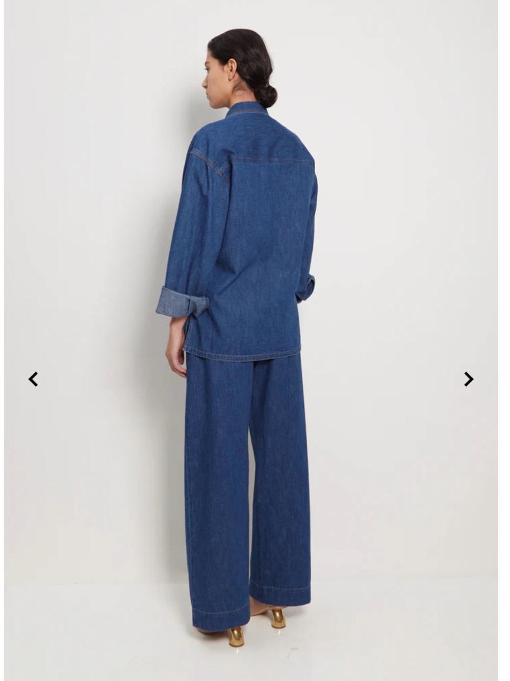 Studio Nicholson Blue Denim Button-Down Shirt - Picture 9 of 10